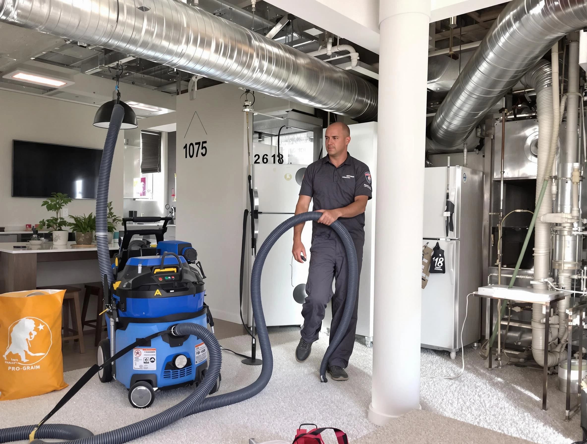 Carefree Air Duct Cleaning expert performing detailed indoor duct cleaning for improved air quality in Carefree
