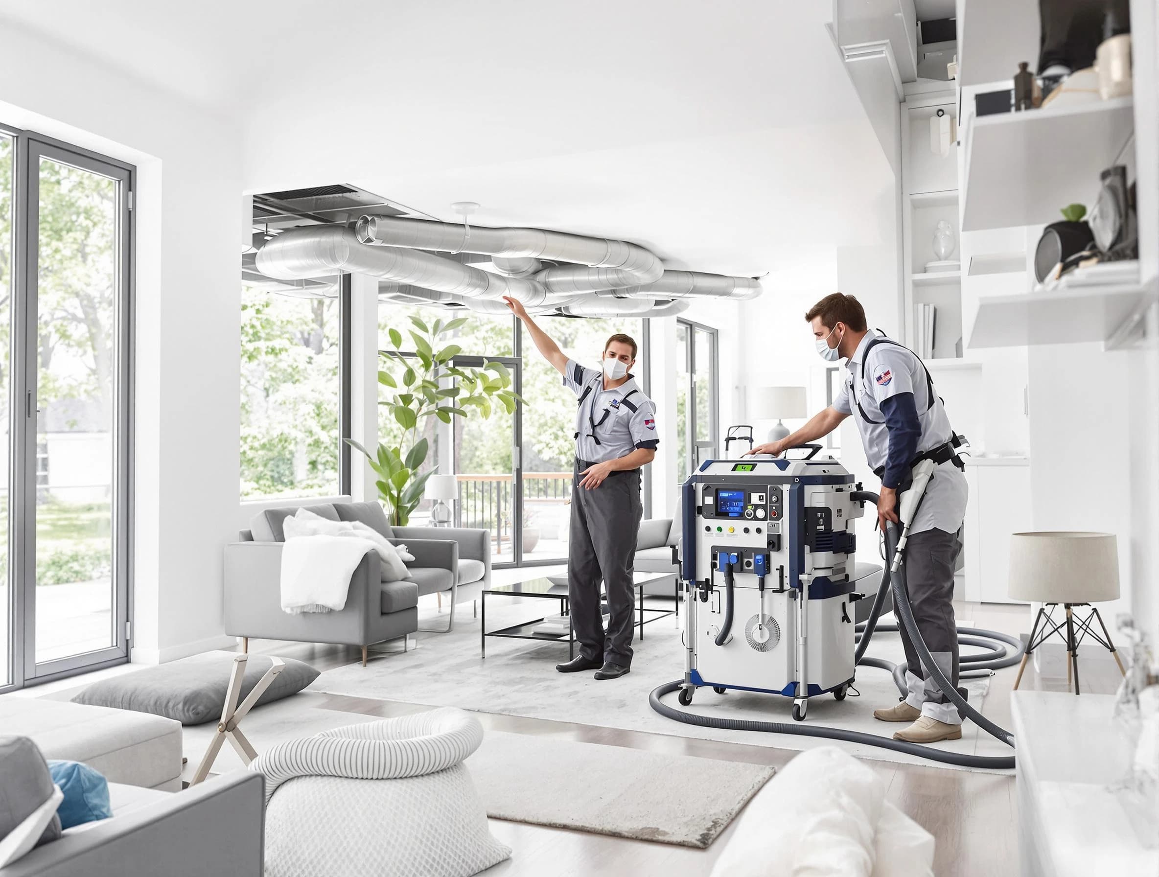Carefree Air Duct Cleaning professional conducting pure air duct cleaning with state-of-the-art equipment in Carefree