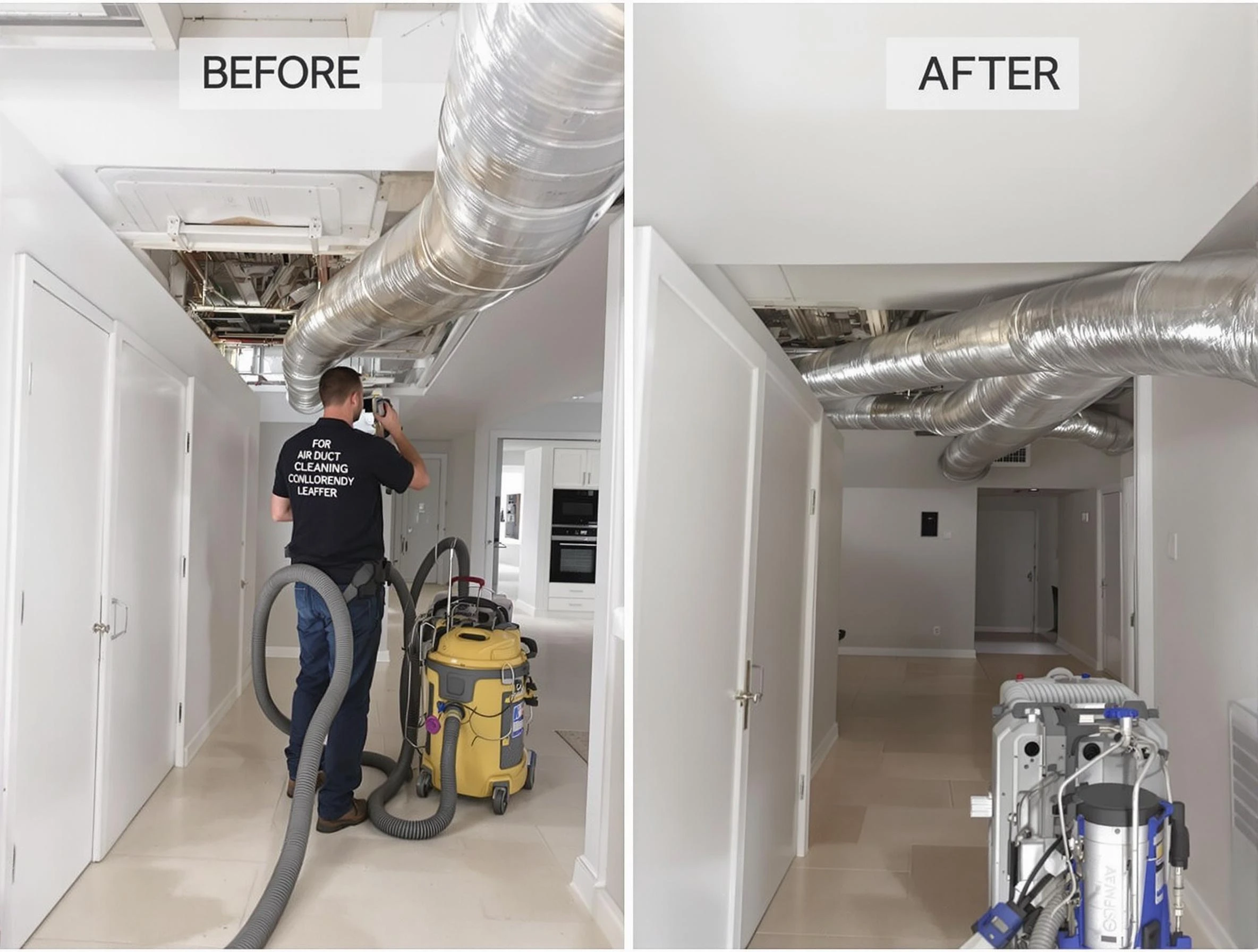 Carefree Air Duct Cleaning professional performing thorough air duct cleaning in Carefree