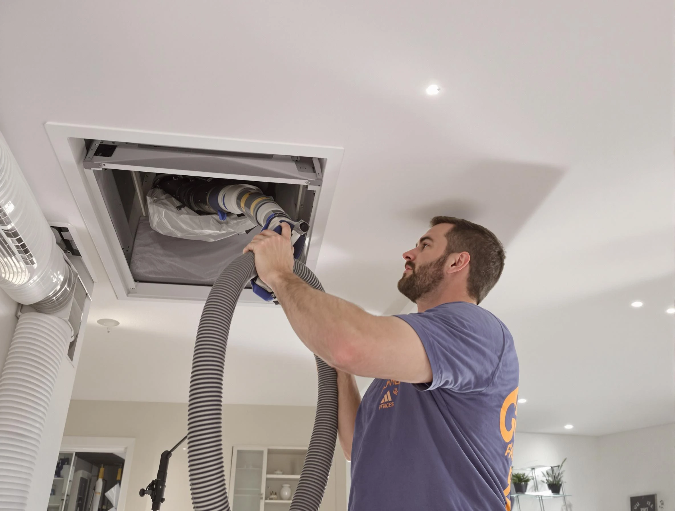 Precision indoor duct cleaning by Carefree Air Duct Cleaning in Carefree