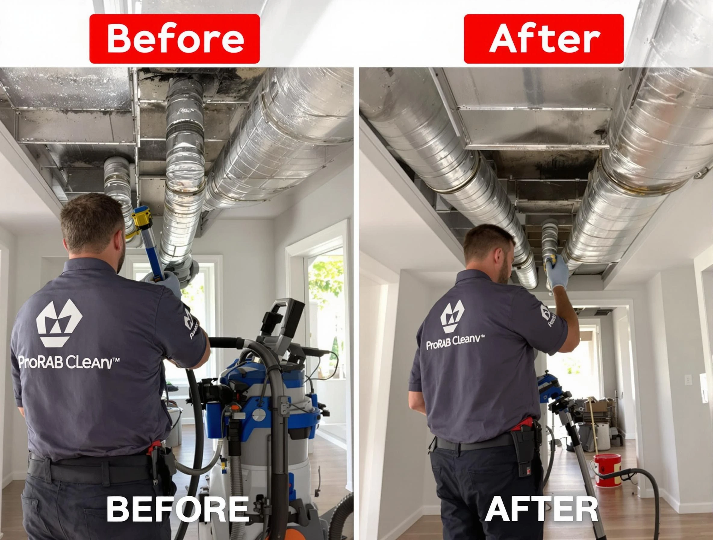Carefree Air Duct Cleaning expert performing thorough residential duct cleaning in a Carefree home